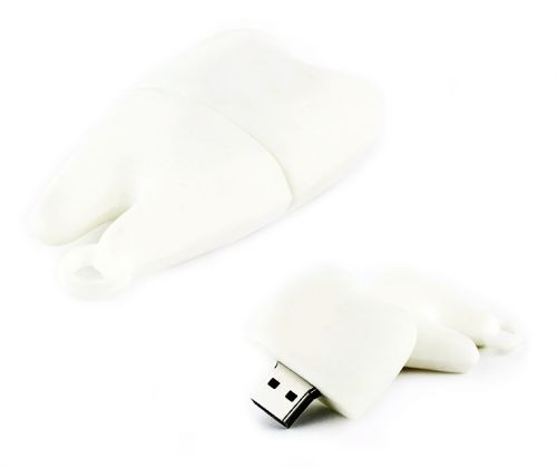 3D Tooth PVC Rubber USB Flash Drive